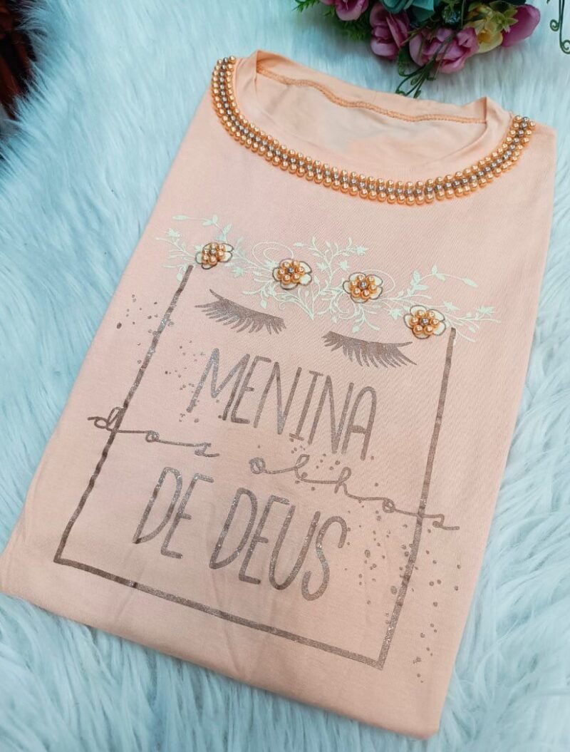 Blusa T-shirt Feminina Moda Evangélica Cristã Filha do Rei - Image 23