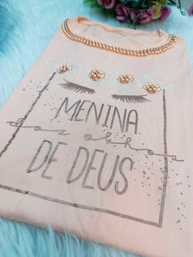 Blusa T-shirt Feminina Moda Evangélica Cristã Filha do Rei - Image 24